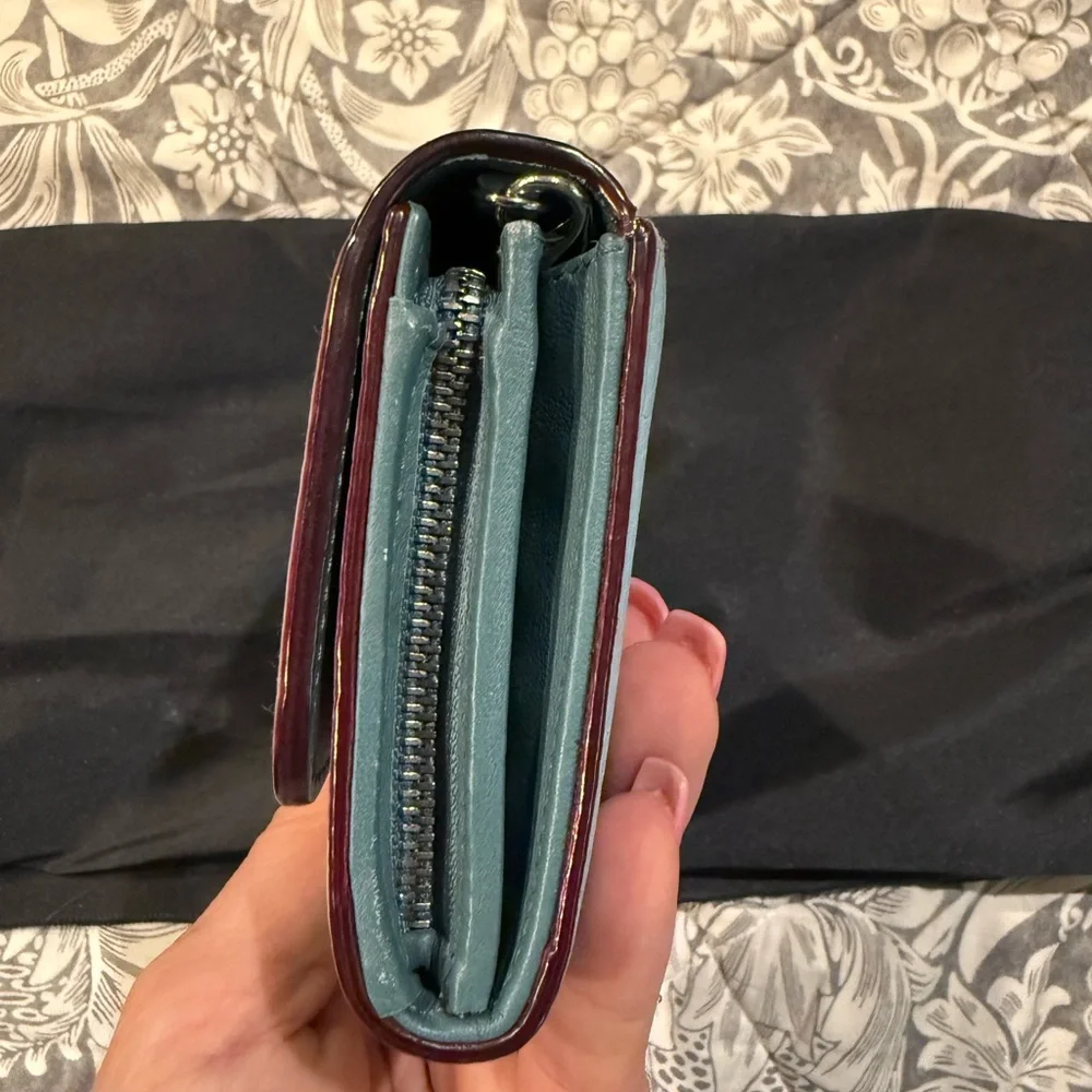 Christian Dior WOC Light Blue Leather with Silver hardware